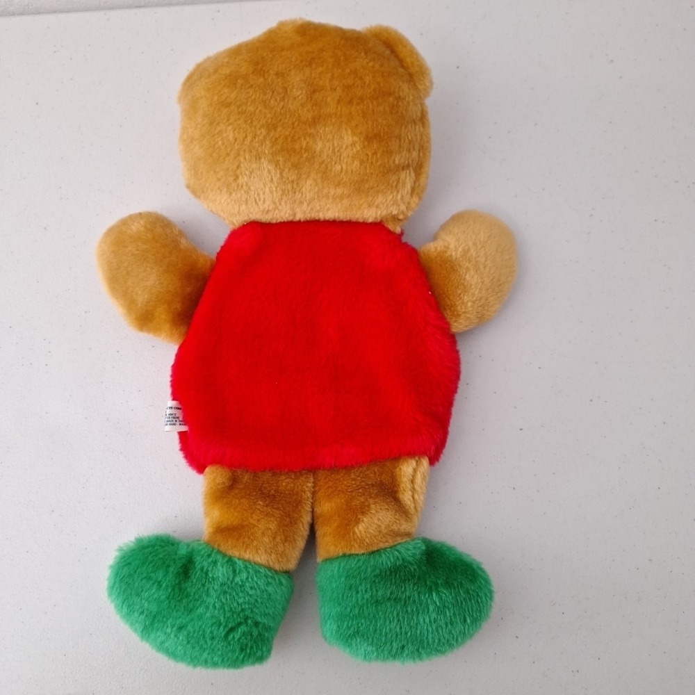 Vintage 1980's Gerber Products Company GIRL TEDDY BEAR Christmas Stocking 16" - Picture 7 of 9